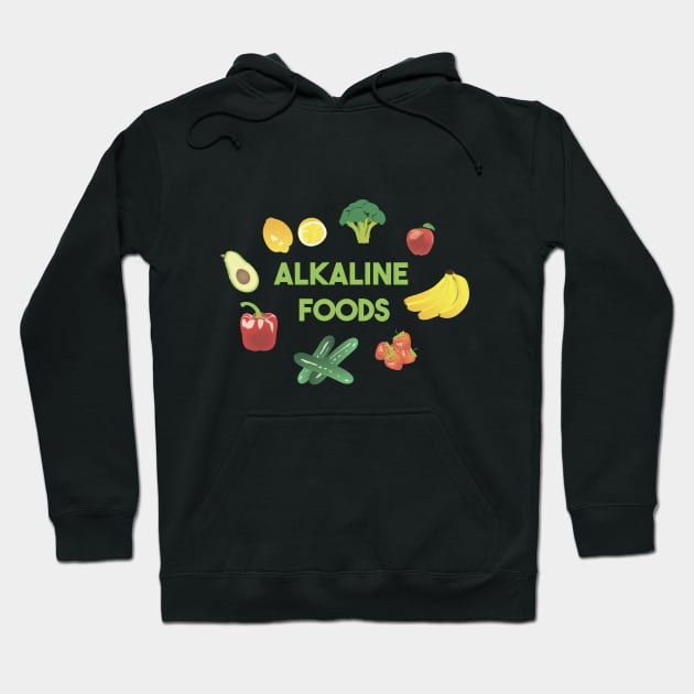 Alkaline Foods Healthy Diet Hoodie by NorseTech